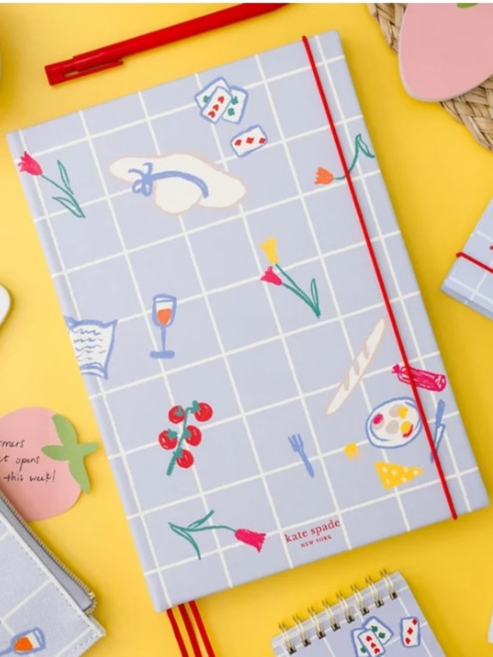 kate spade new york, Park Picnic, Take Note XL Notebook